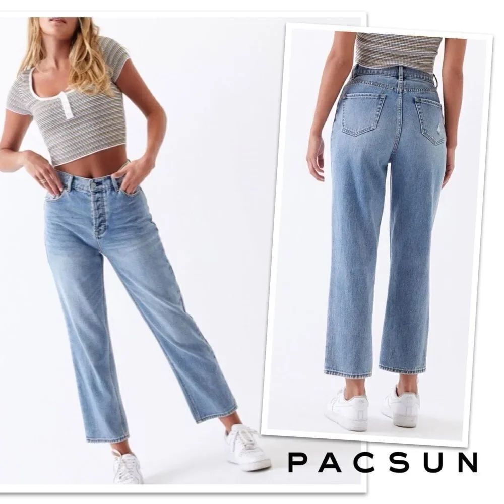 PacSun High Rise Straight Leg Size 27 - Picture 3 of 10